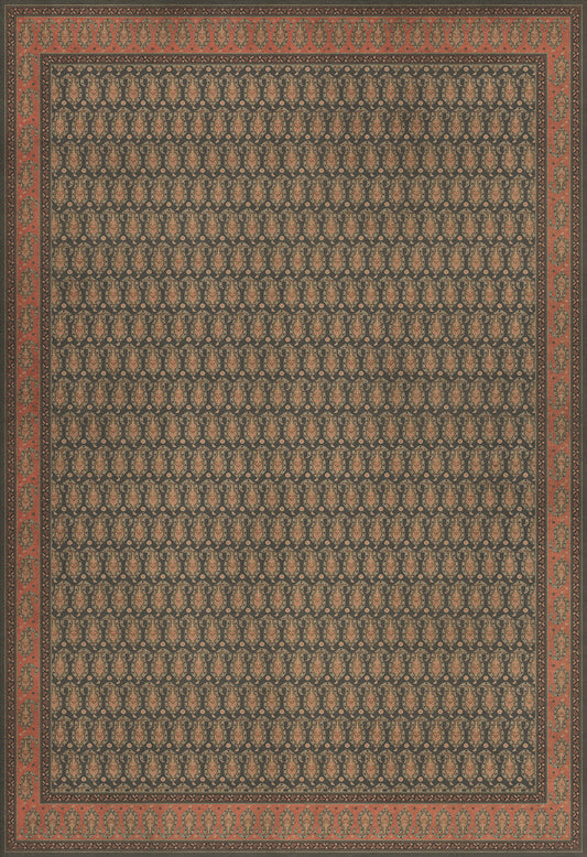 Persian Bazaar - Kintala - Drabarni 120x175 Vintage Vinyl Floorcloth