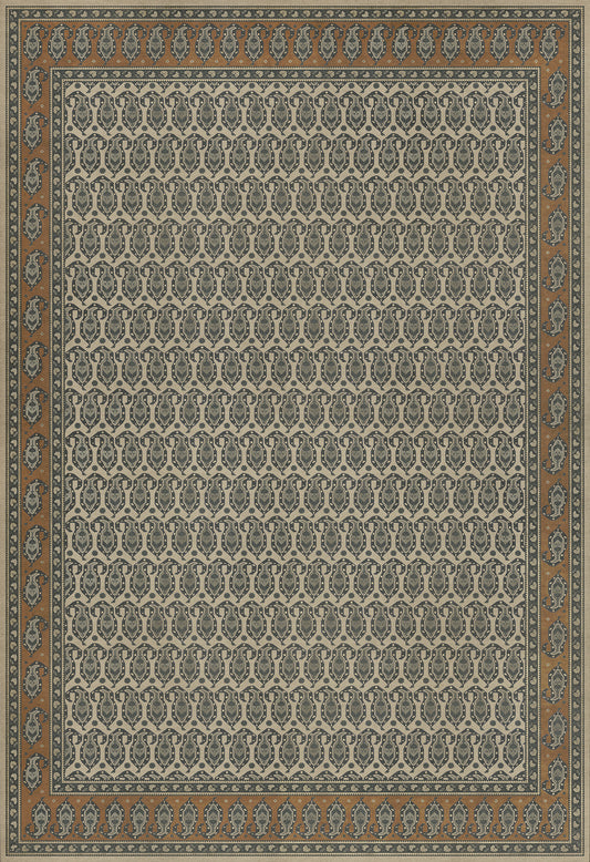 Persian Bazaar - Kintala - Frumos 96x140 Vintage Vinyl Floorcloth
