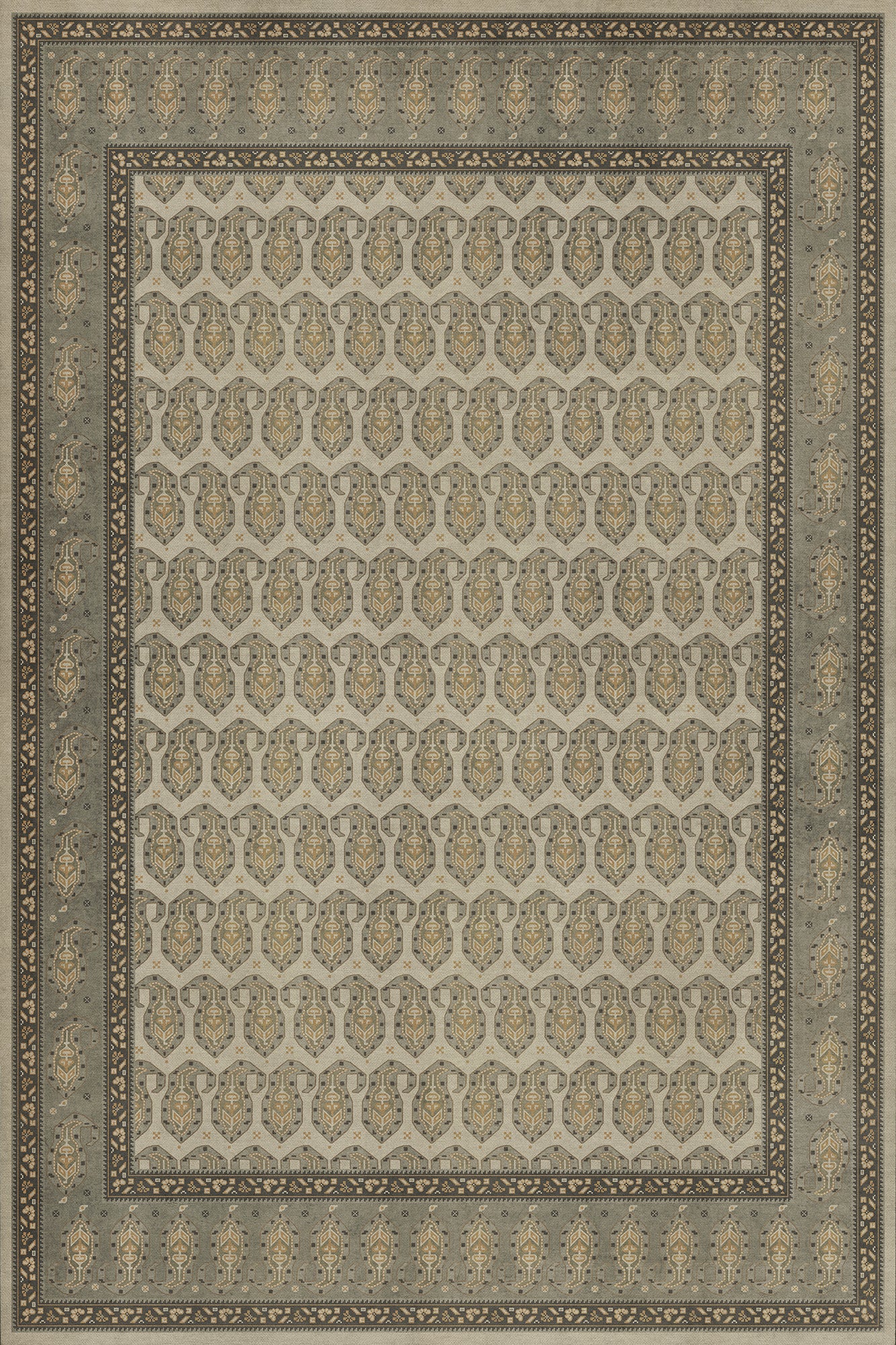 Persian Bazaar - Kintala - Gliabno 72x108 Vintage Vinyl Floorcloth