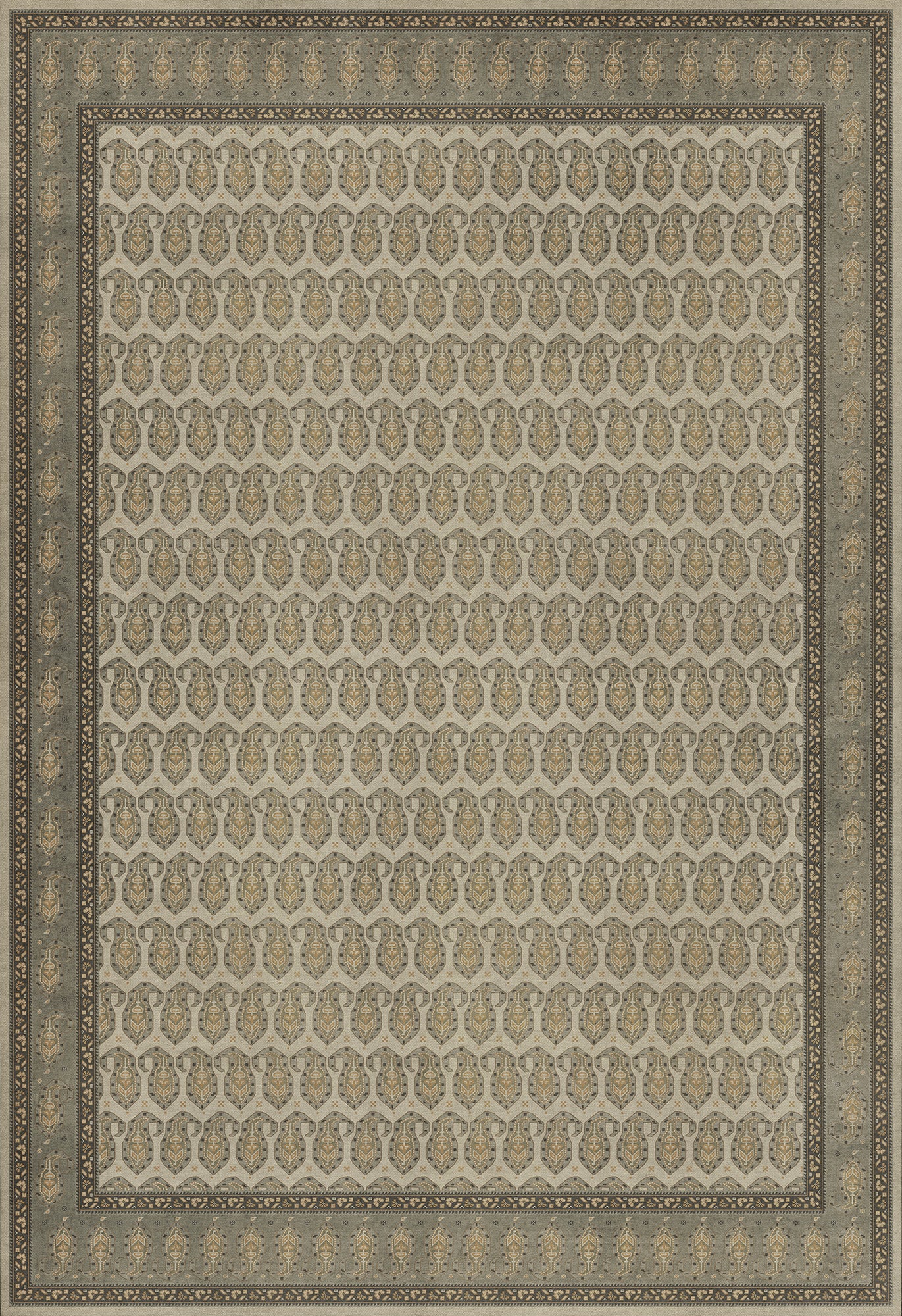 Persian Bazaar - Kintala - Gliabno 96x140 Vintage Vinyl Floorcloth