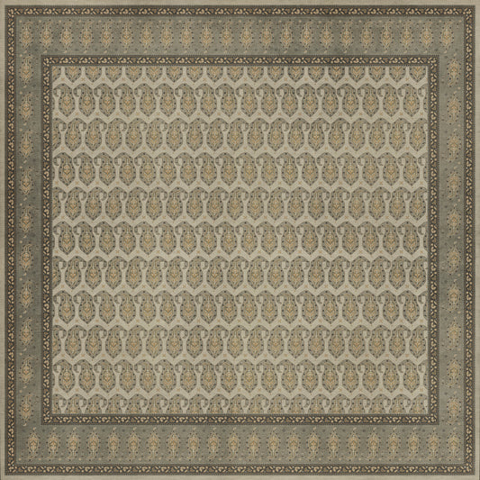 Persian Bazaar - Kintala - Gliabno 96x96 Vintage Vinyl Floorcloth