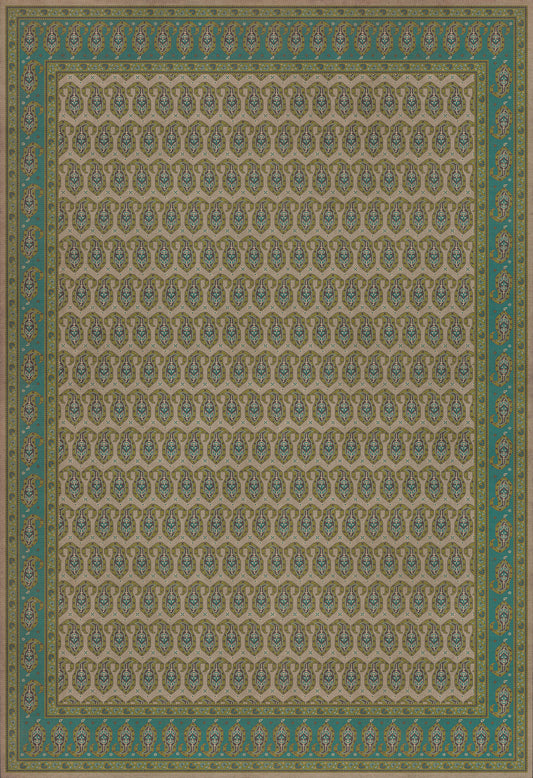 Persian Bazaar - Kintala - Kesali 96x140 Vintage Vinyl Floorcloth