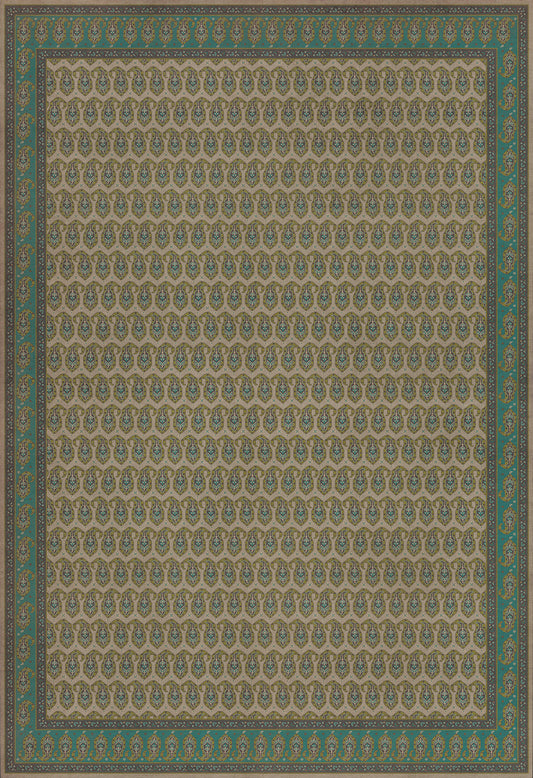 Persian Bazaar - Kintala - Kesali 120x175 Vintage Vinyl Floorcloth