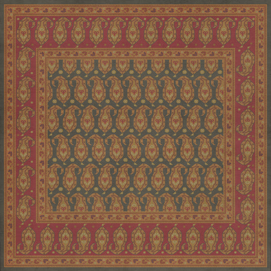 Persian Bazaar - Kintala - Lolo 60x60 Vintage Vinyl Floorcloth