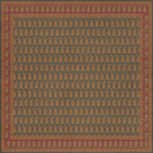 Persian Bazaar - Kintala - Lolo 120x120 Vintage Vinyl Floorcloth