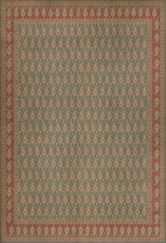 Persian Bazaar - Kintala - Mora 96x140 Vintage Vinyl Floorcloth