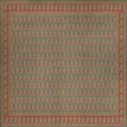 Persian Bazaar - Kintala - Mora 120x120 Vintage Vinyl Floorcloth