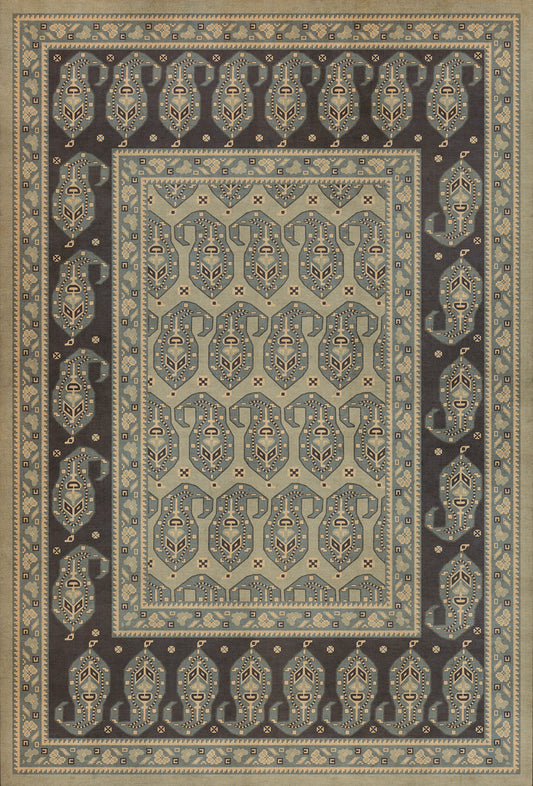 Persian Bazaar - Kintala - Nivasi 38x56 Vintage Vinyl Floorcloth