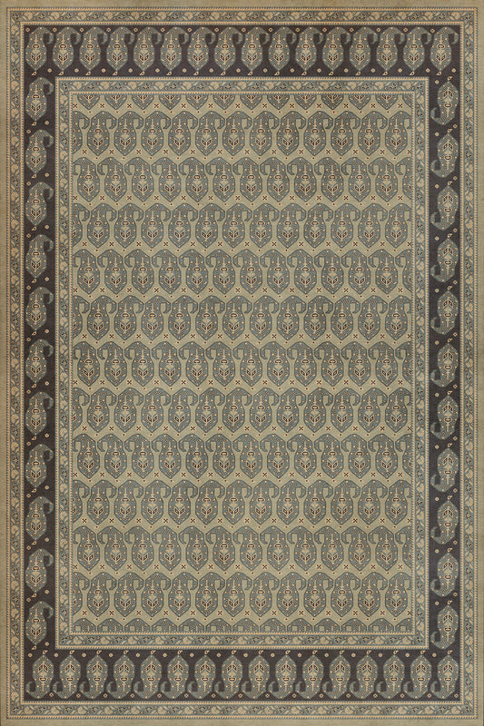 Persian Bazaar - Kintala - Nivasi 72x108 Vintage Vinyl Floorcloth