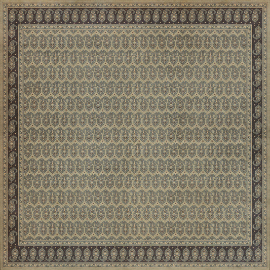 Persian Bazaar - Kintala - Nivasi 120x120 Vintage Vinyl Floorcloth