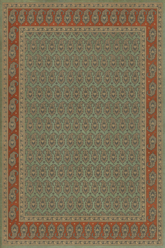 Persian Bazaar - Kintala - Nuri 72x108 Vintage Vinyl Floorcloth