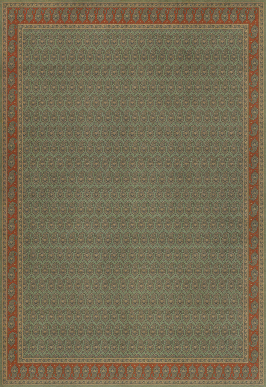 Persian Bazaar - Kintala - Nuri 120x175 Vintage Vinyl Floorcloth