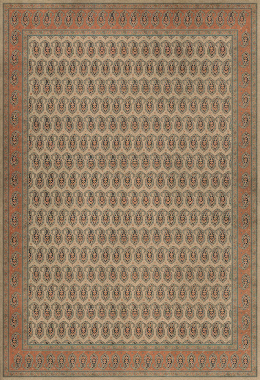 Persian Bazaar - Kintala - Rakli 96x140 Vintage Vinyl Floorcloth