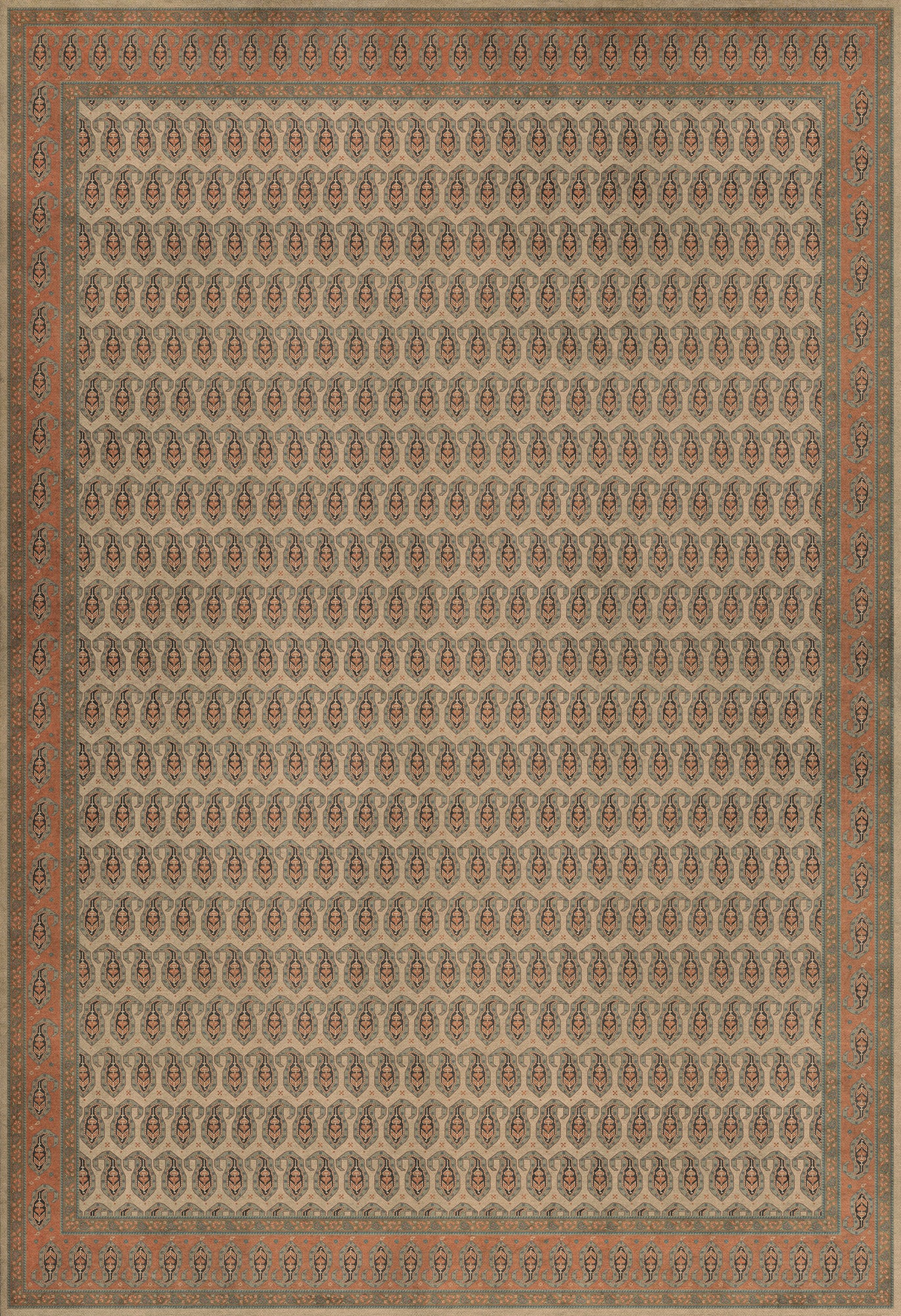 Persian Bazaar - Kintala - Rakli 120x175 Vintage Vinyl Floorcloth