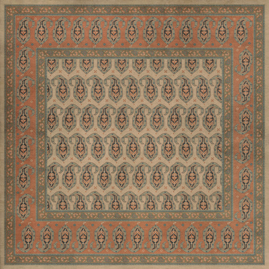 Persian Bazaar - Kintala - Rakli 60x60 Vintage Vinyl Floorcloth