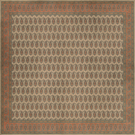 Persian Bazaar - Kintala - Rakli 120x120 Vintage Vinyl Floorcloth