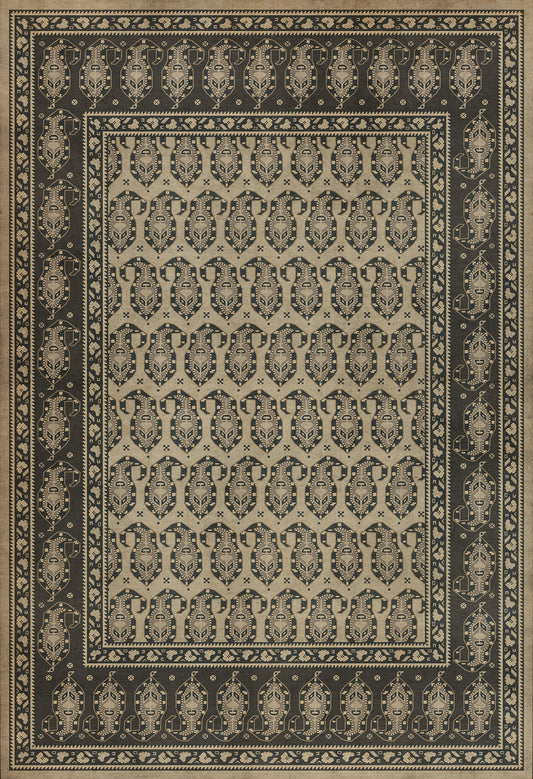Persian Bazaar - Kintala - Spiuni 52x76 Vintage Vinyl Floorcloth