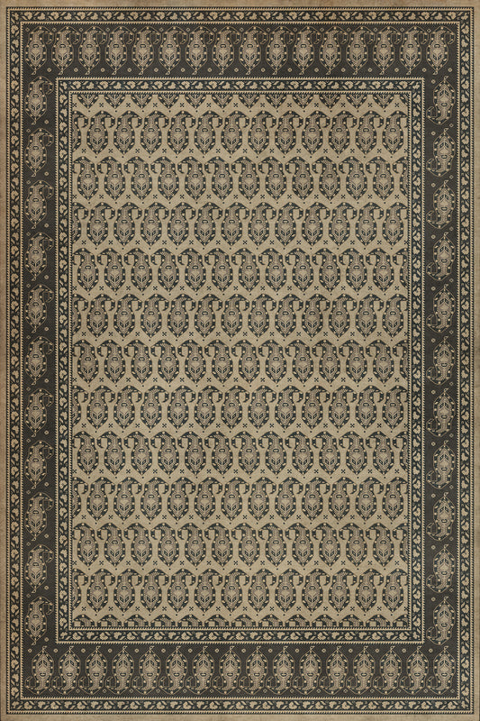 Persian Bazaar - Kintala - Spiuni 72x108 Vintage Vinyl Floorcloth