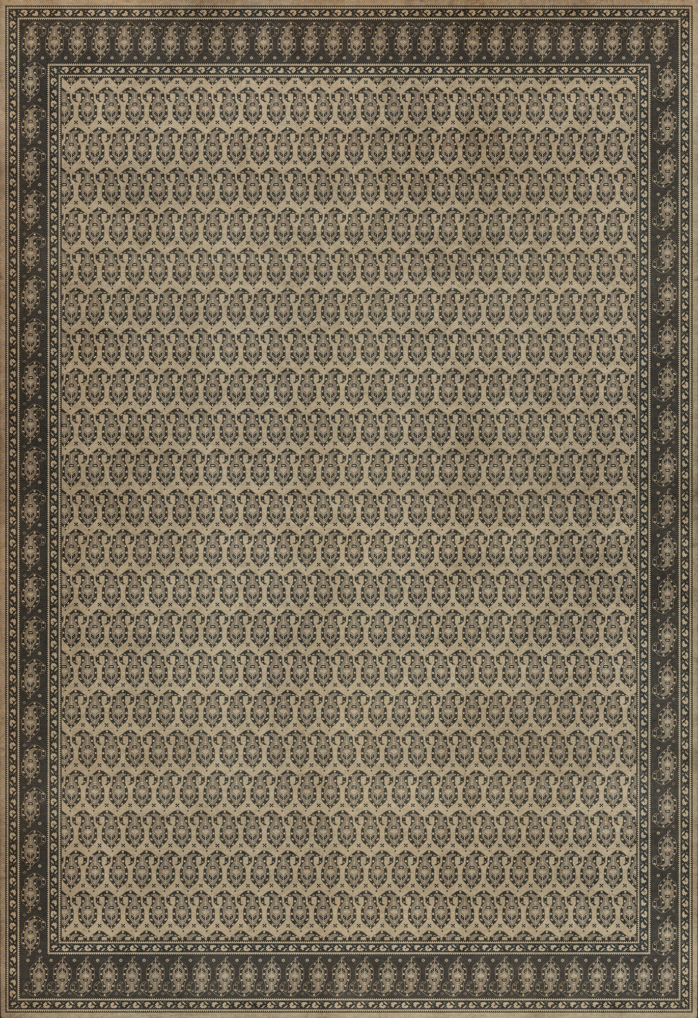 Persian Bazaar - Kintala - Spiuni 120x175 Vintage Vinyl Floorcloth
