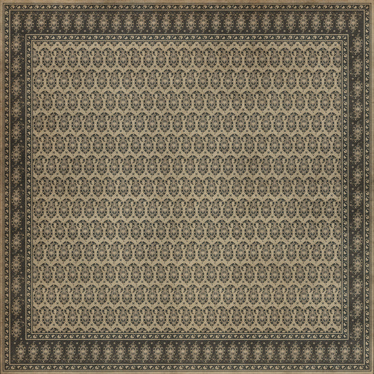 Persian Bazaar - Kintala - Spiuni 120x120 Vintage Vinyl Floorcloth