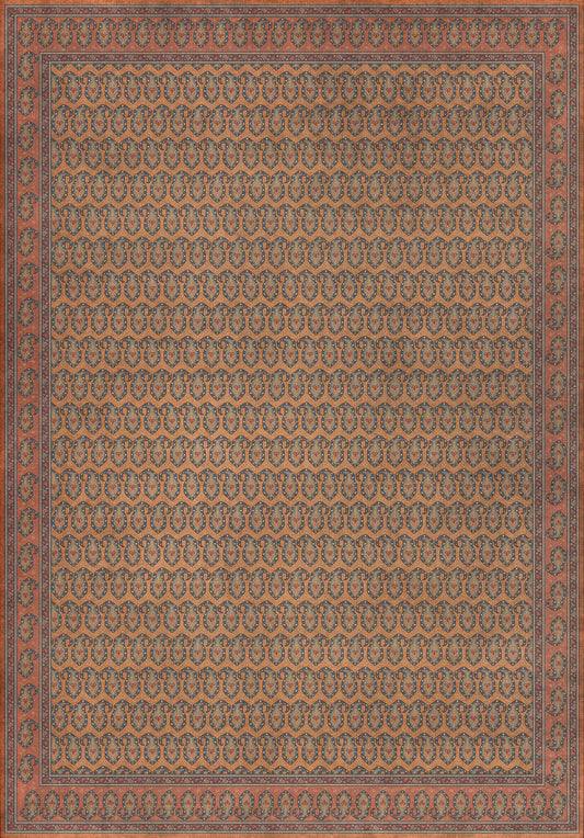 Persian Bazaar - Kintala - Svata 120x175 Vintage Vinyl Floorcloth