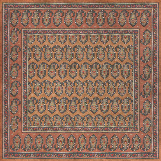 Persian Bazaar - Kintala - Svata 60x60 Vintage Vinyl Floorcloth