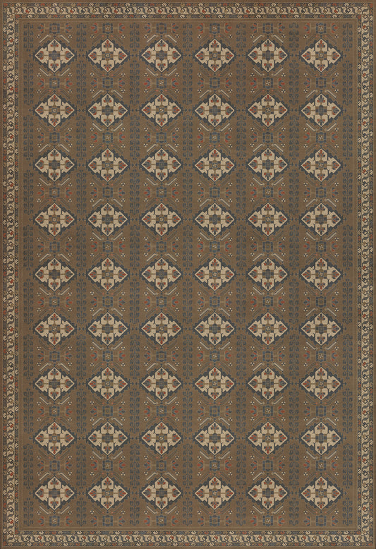 Persian Bazaar - Hamadan - Hadi 120x175 Vintage Vinyl Floorcloth