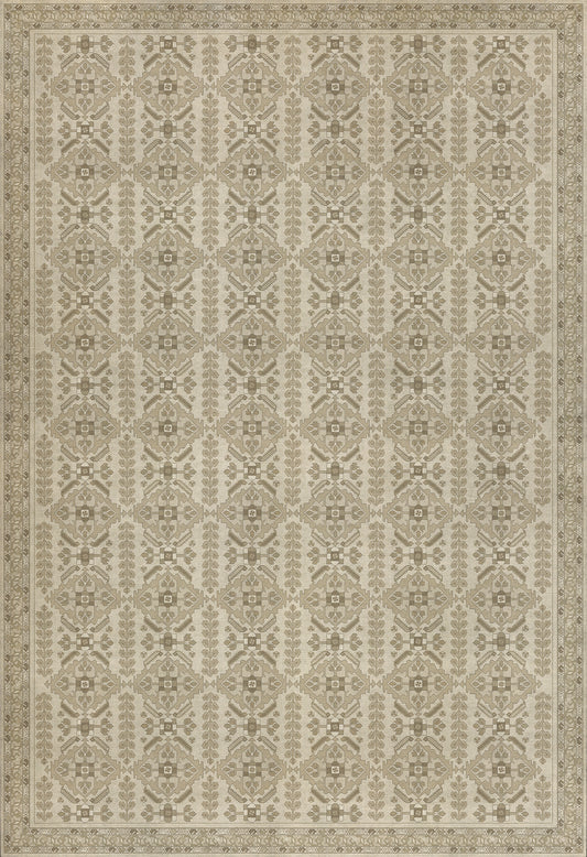 Persian Bazaar - Hamadan - Yasmine 120x175 Vintage Vinyl Floorcloth