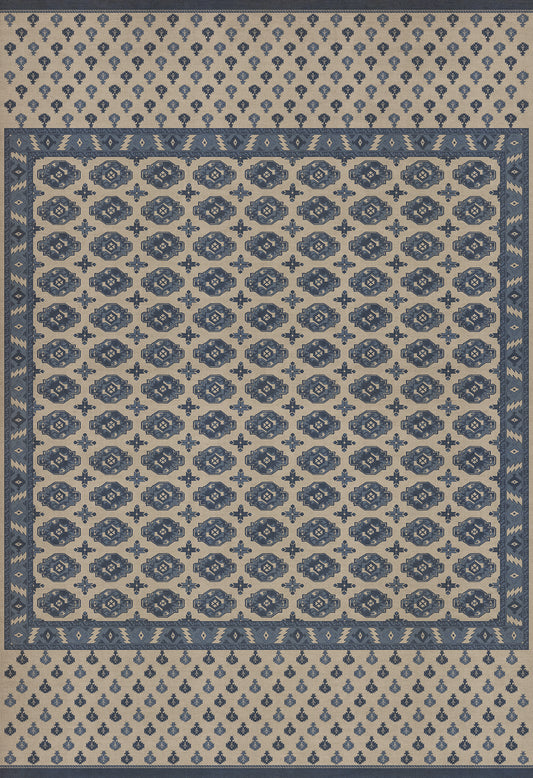Persian Bazaar - Chuval Gul - Safin 120x175 Vintage Vinyl Floorcloth