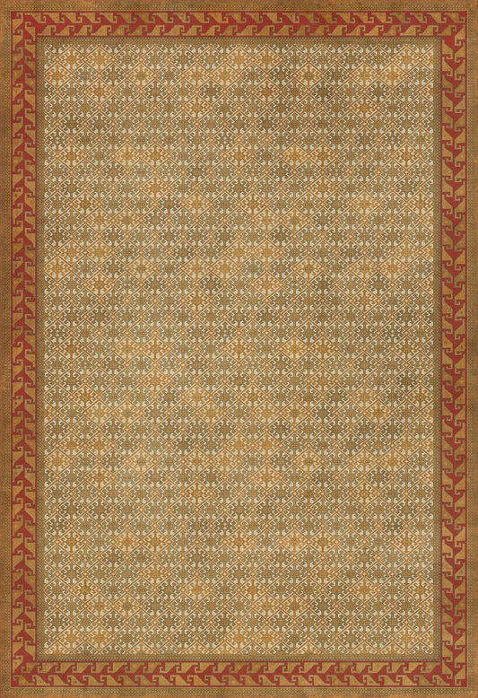 Persian Bazaar - Daghestan - Oolibka 120x175 Vintage Vinyl Floorcloth
