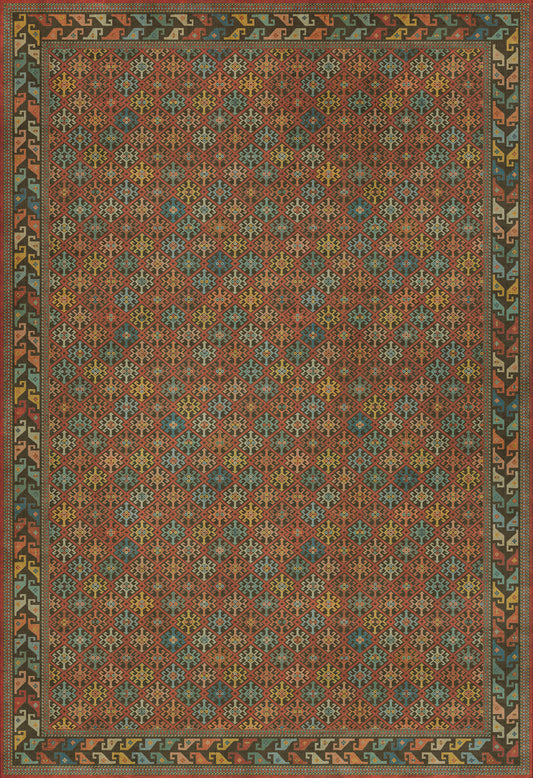 Persian Bazaar - Daghestan - Vedma 120x175 Vintage Vinyl Floorcloth