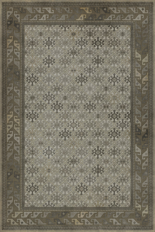 Persian Bazaar - Daghestan - Vokzal 72x108 Vintage Vinyl Floorcloth