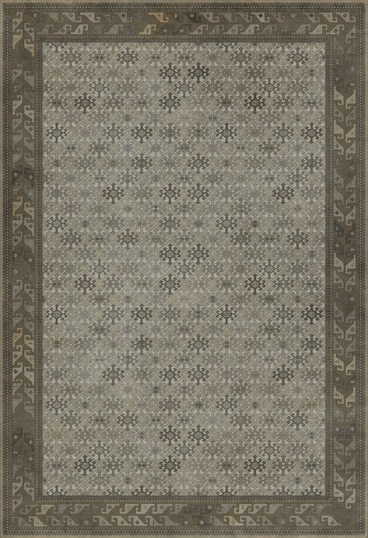 Persian Bazaar - Daghestan - Vokzal 96x140 Vintage Vinyl Floorcloth