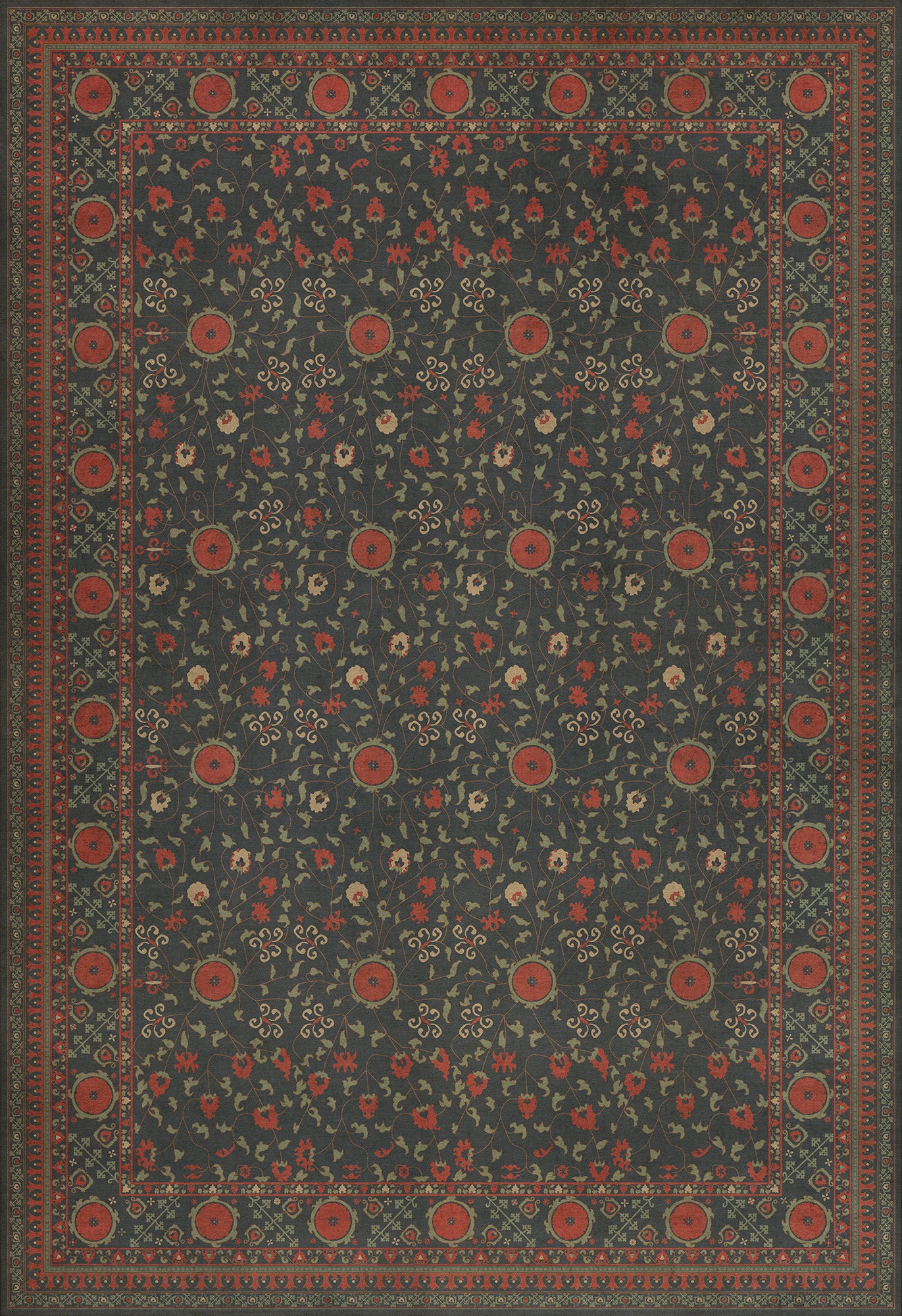 Persian Bazaar - Samarkand - Anora 96x140 Vintage Vinyl Floorcloth