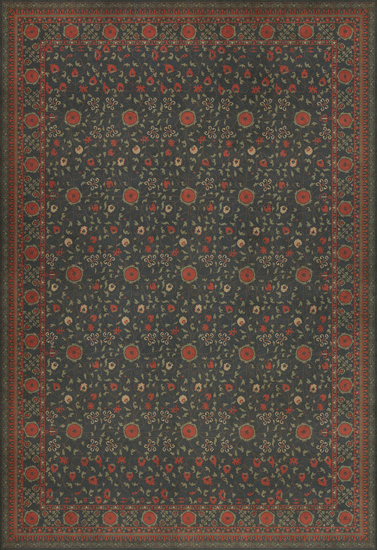 Persian Bazaar - Samarkand - Anora 120x175 Vintage Vinyl Floorcloth