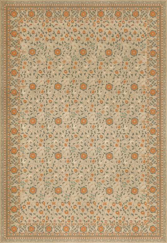 Persian Bazaar - Samarkand - Bahora 120x175 Vintage Vinyl Floorcloth