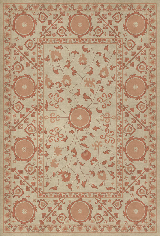 Persian Bazaar - Samarkand - Gazal 38x56 Vintage Vinyl Floorcloth