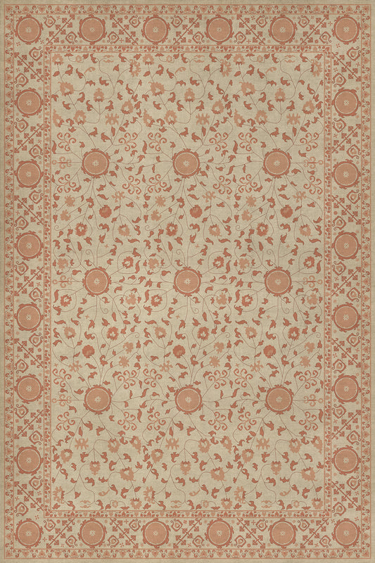 Persian Bazaar - Samarkand - Gazal 72x108 Vintage Vinyl Floorcloth