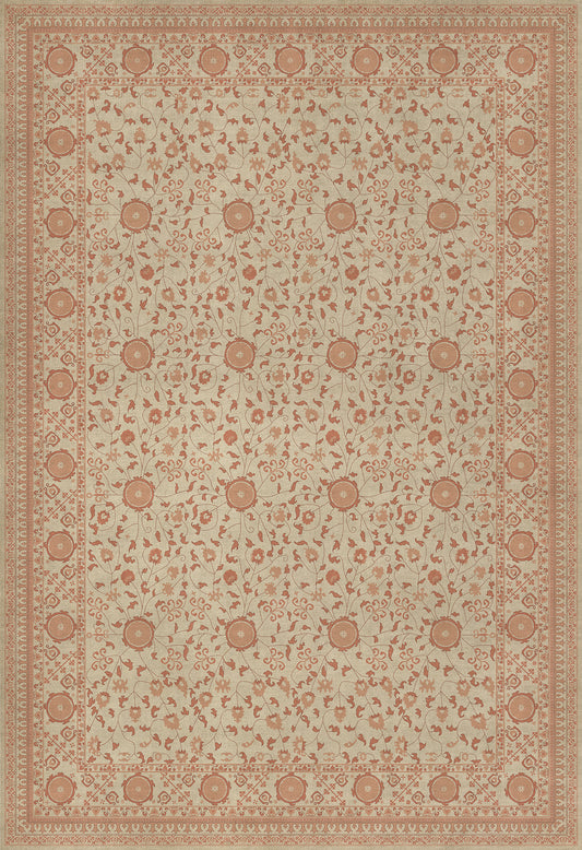 Persian Bazaar - Samarkand - Gazal 96x140 Vintage Vinyl Floorcloth