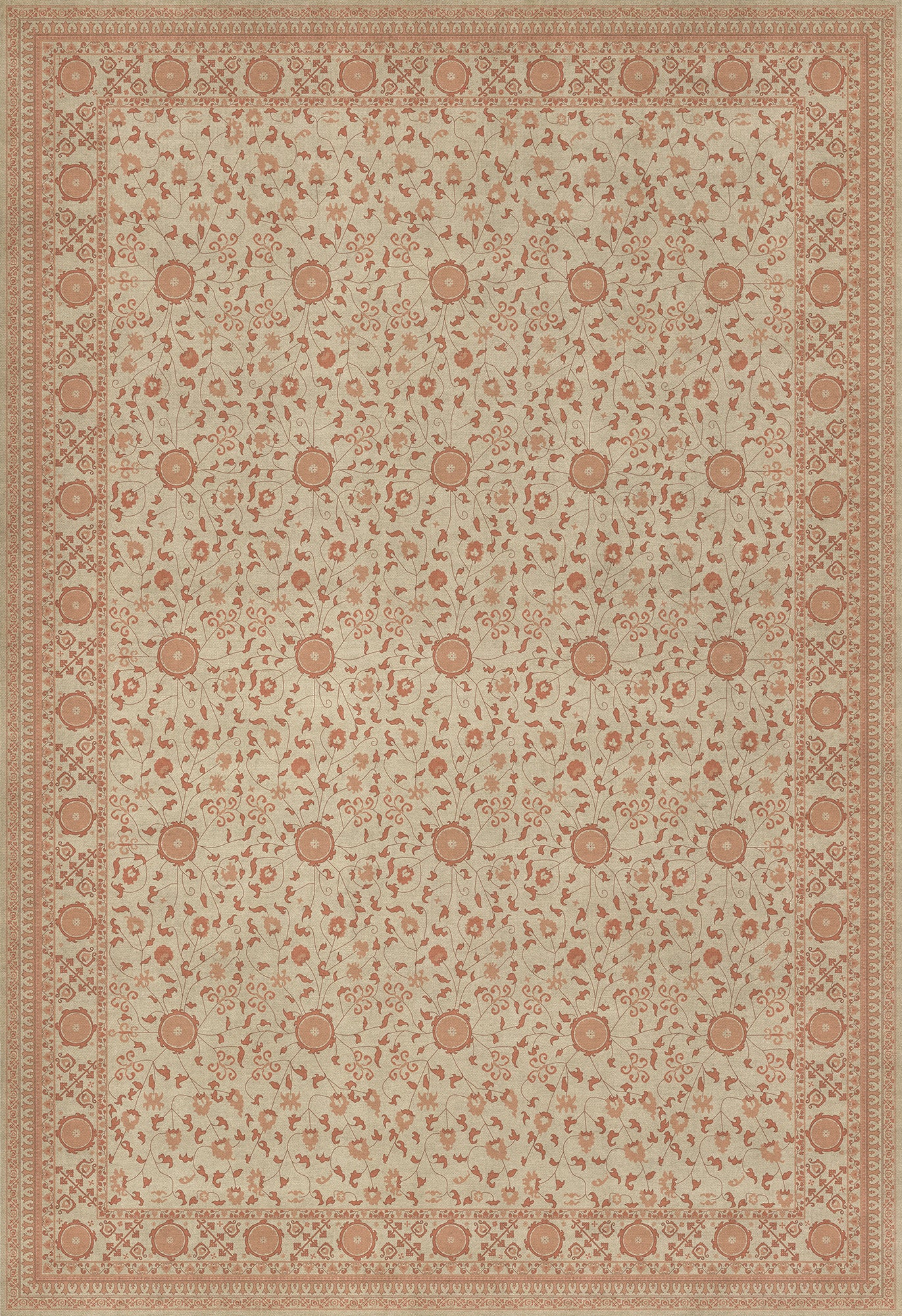 Persian Bazaar - Samarkand - Gazal 120x175 Vintage Vinyl Floorcloth