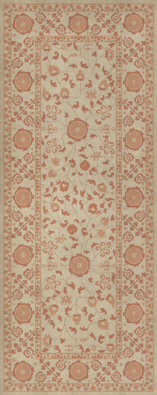 Persian Bazaar - Samarkand - Gazal 36x90 Vintage Vinyl Floorcloth