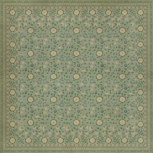 Persian Bazaar - Samarkand - Jonona 120x120 Vintage Vinyl Floorcloth