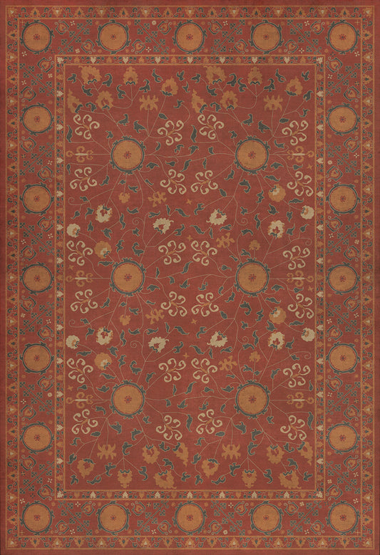 Persian Bazaar - Samarkand - Lola 52x76 Vintage Vinyl Floorcloth