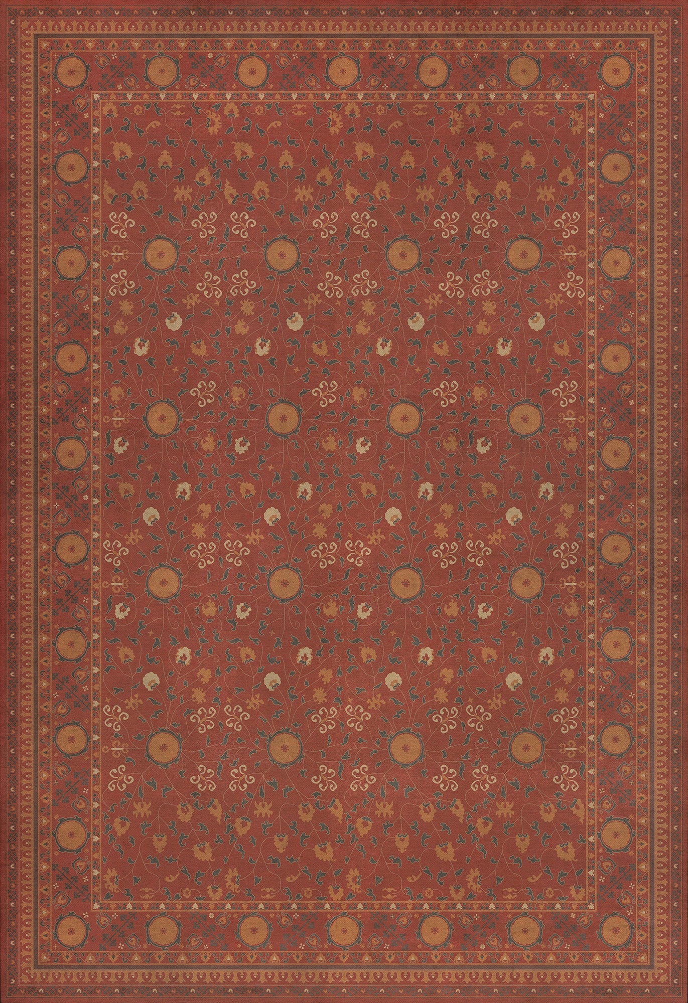Persian Bazaar - Samarkand - Lola 96x140 Vintage Vinyl Floorcloth