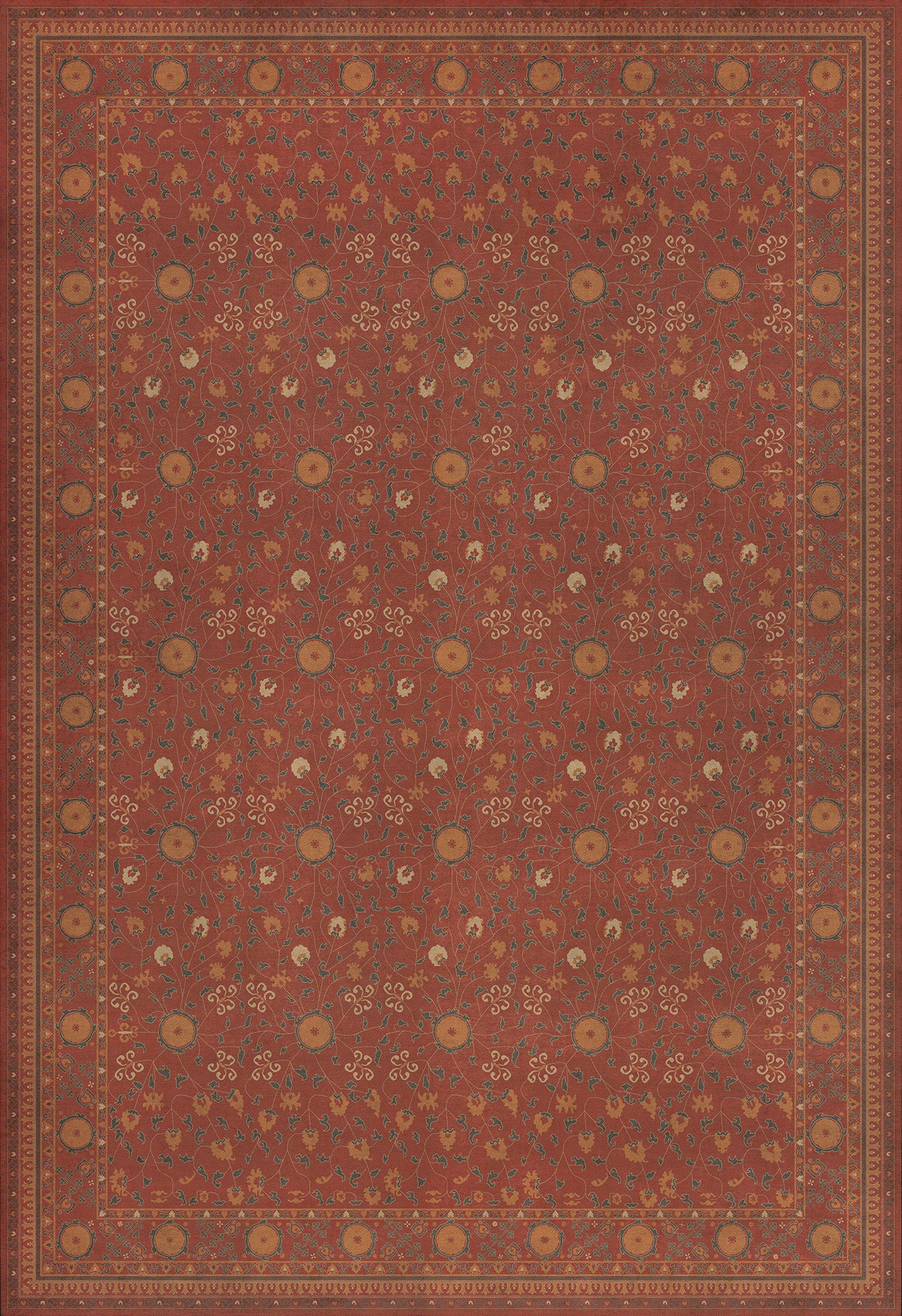 Persian Bazaar - Samarkand - Lola 120x175 Vintage Vinyl Floorcloth