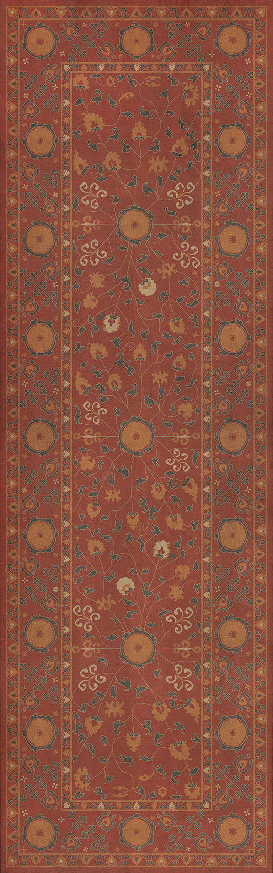 Persian Bazaar - Samarkand - Lola 36x115 Vintage Vinyl Floorcloth