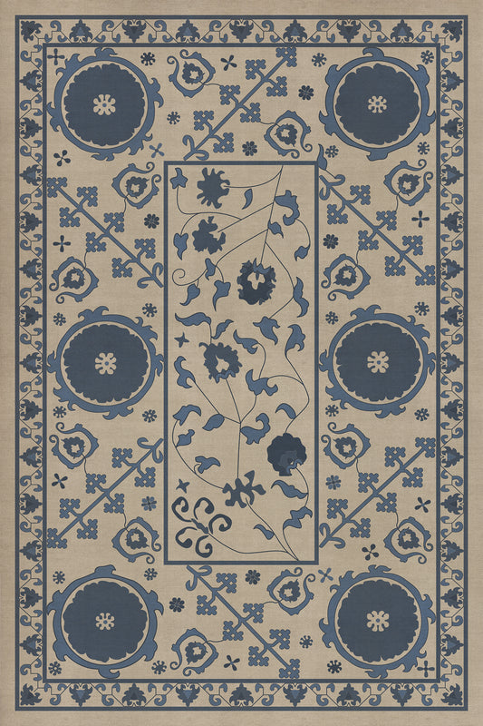 Persian Bazaar - Samarkand - Okean 24x36 Vintage Vinyl Floorcloth