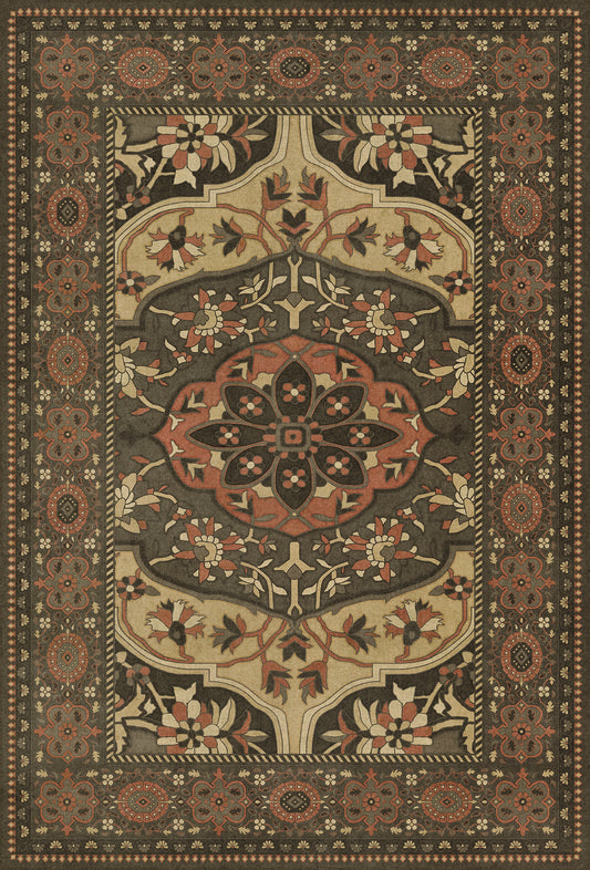 Persian Bazaar - Farahan - Azar 38x56 Vintage Vinyl Floorcloth