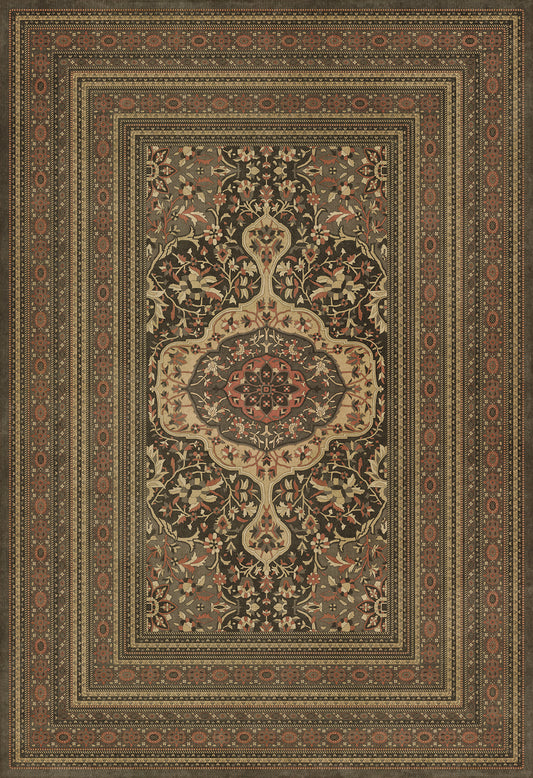 Persian Bazaar - Farahan - Azar 120x175 Vintage Vinyl Floorcloth