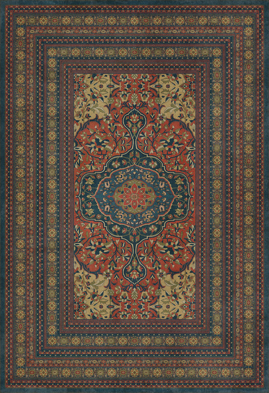 Persian Bazaar - Farahan - Delara 120x175 Vintage Vinyl Floorcloth